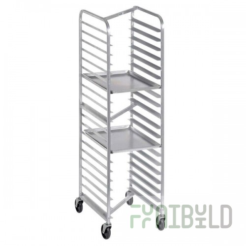 Channel 401SN 20 Pan End Load Stainless Steel Nesting Bun / Sheet Pan Rack - Assembled