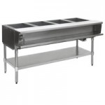 Eagle Group SWT3-240 Three Pan Sealed Well Electric Water Bath Steam Table with Stainless Steel Open Base - 240V