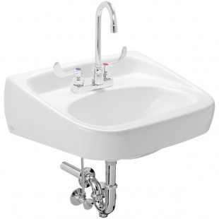 Zurn Elkay One Z.L5.M Manual Faucet Lavatory System with Wall Hung Lavatory - 20