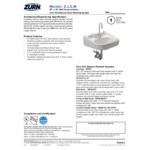 Zurn Elkay One Z.L5.M Manual Faucet Lavatory System with Wall Hung Lavatory - 20