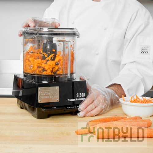 Waring WFP14SW 3.5 Qt. Clear Batch Bowl Food Processor - 1 hp