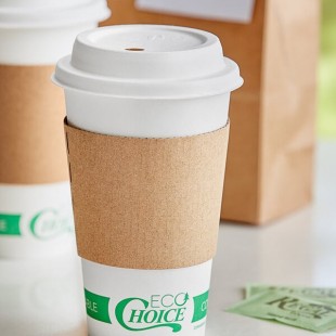 EcoChoice 10-20 oz. Kraft Coffee Cup Sleeve - 1,200/Case