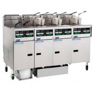 Pitco® SSHLV14C-4/FDA Solstice Supreme Natural Gas 128 lb. Reduced Oil Volume / High Output 4 Unit Fryer System with Intellifry Computer Controls and Automatic Top Off - 300,000 BTU Pitco® SSHLV14C-4/FDA Solstice Supreme Natural Gas 128 lb. Reduced Oil Volume / High Output 4 Unit Fryer System with Intellifry Computer Controls and Automatic Top Off - 300,000 BTU