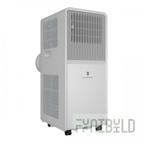 Friedrich ZoneAire Compact WiFi-Enabled Single-Hose Portable Air Conditioner with Voice Command and Remote Control ZCP08SB - 8,000 BTU, 115V