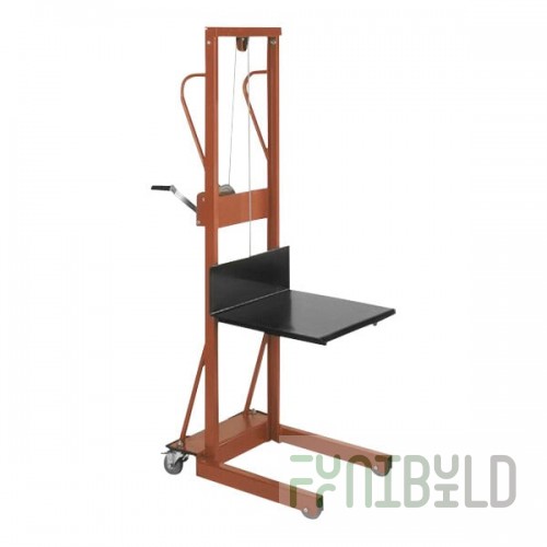 Wesco Industrial Products Lite-Lift 500 lb. 4-Wheel Winch Pedalift with 20