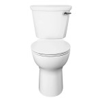 American Standard Cadet PRO Right Height 215BA105.020 White Vitreous China Floor-Mount Chair Height Round Toilet with 12