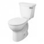 American Standard Cadet PRO Right Height 215BA105.020 White Vitreous China Floor-Mount Chair Height Round Toilet with 12