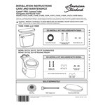 American Standard Cadet PRO Right Height 215BA105.020 White Vitreous China Floor-Mount Chair Height Round Toilet with 12