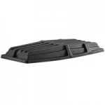 Lavex 1 Cubic Yard Black Towable Heavy-Duty Tilt Truck / Trash Cart (2,100 lb. Capacity)