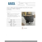 Lavex 1 Cubic Yard Black Towable Heavy-Duty Tilt Truck / Trash Cart (2,100 lb. Capacity)