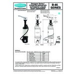 Bobrick B-855 Designer Series 34 oz. Brushed Nickel Counter-Mounted Automatic Liquid Soap Dispenser