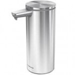 Simplehuman ST1092 9 oz. Polished Stainless Steel Soap / Sanitizer Dispenser with Touchless Sensor Pump Simplehuman ST1092 9 oz. Polished Stainless Steel Soap / Sanitizer Dispenser with Touchless Sensor Pump