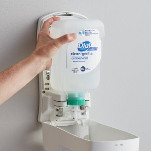 Dial DIA32100 Clean and Gentle FIT Universal Manual 1.2 Liter Antibacterial Foaming Hand Wash Refill - 3/Case Dial DIA32100 Clean and Gentle FIT Universal Manual 1.2 Liter Antibacterial Foaming Hand Wash Refill - 3/Case