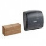 Lavex Translucent Black Mini C-Fold / Multifold Paper Towel Dispenser with 4,000 Kraft M-Fold Paper Towels Lavex Translucent Black Mini C-Fold / Multifold Paper Towel Dispenser with 4,000 Kraft M-Fold Paper Towels