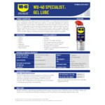 WD-40 300103 Specialist 10 oz. Protective No-Drip Gel Spray Lubricant - 6/Case WD-40 300103 Specialist 10 oz. Protective No-Drip Gel Spray Lubricant - 6/Case