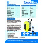 AlorAir Storm Ultra LGR 90 Blue Smart Wi-Fi Enabled Commercial Dehumidifier with Pump - 115V
