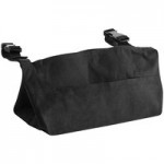 Lavex Premium Blue 3-Shelf Janitor Cart Kit with Yellow Bag, Black Zippered Bag, and Lid