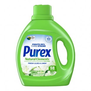 Purex Natural Elements 66 oz. Linen & Lilies Liquid Laundry Detergent - 6/Case