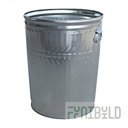 Witt Industries WCD32C 32 Gallon Galvanized Steel Light-Duty Outdoor Commercial Trash Can