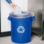 Rubbermaid® FG262073BLUE BRUTE 20 Gallon Blue Round Recycling Can Rubbermaid® FG262073BLUE BRUTE 20 Gallon Blue Round Recycling Can