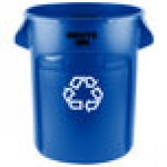 Rubbermaid® FG262073BLUE BRUTE 20 Gallon Blue Round Recycling Can Rubbermaid® FG262073BLUE BRUTE 20 Gallon Blue Round Recycling Can