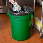 Lavex 32 Gallon Green Round Commercial Trash Can Lavex 32 Gallon Green Round Commercial Trash Can