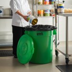 Lavex 32 Gallon Green Round Commercial Trash Can Lavex 32 Gallon Green Round Commercial Trash Can