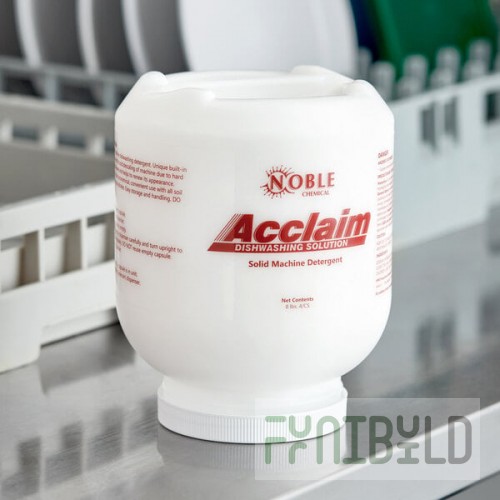 Noble Acclaim 8 lb. / 128 oz. Concentrated Solid Dish Machine Detergent - 4/Case