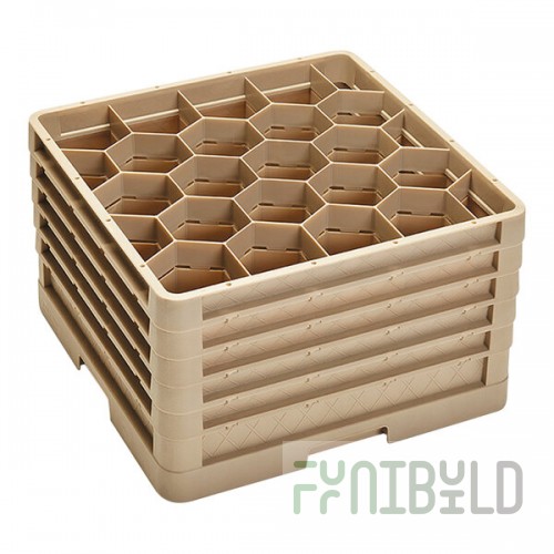Vollrath CR11GGGGG Traex® Rack Max 20 Compartment Beige Full-Size Closed Wall 11
