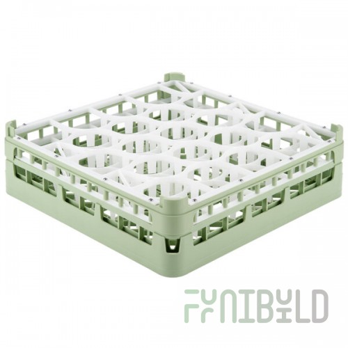 Vollrath 52702 Signature Lemon Drop Full-Size Light Green 20-Compartment 4 13/16
