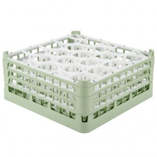 Vollrath 52707 Signature Lemon Drop Full-Size Light Green 20-Compartment 7 11/16