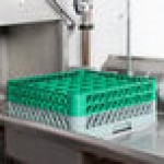 Noble Warewashing 36-Compartment Gray Full-Size Glass Rack with 2 Green Extenders Noble Warewashing 36-Compartment Gray Full-Size Glass Rack with 2 Green Extenders