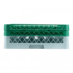 Noble Warewashing 36-Compartment Gray Full-Size Glass Rack with 2 Green Extenders Noble Warewashing 36-Compartment Gray Full-Size Glass Rack with 2 Green Extenders