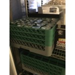 Noble Warewashing 36-Compartment Gray Full-Size Glass Rack with 2 Green Extenders Noble Warewashing 36-Compartment Gray Full-Size Glass Rack with 2 Green Extenders