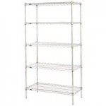 Metro N436C Super Erecta Chrome Wire Stationary Starter Shelving Unit - 21