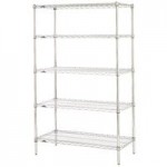 Metro N436C Super Erecta Chrome Wire Stationary Starter Shelving Unit - 21