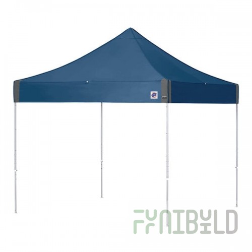 E-Z Up EP3STL10KFWHTRB Enterprise Instant Shelter 10' x 10' Royal Blue Canopy with White Frame