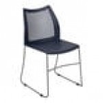 Flash Furniture Hercules Navy Ventilated Contoured Stacking Chair with Gray Sled Base Flash Furniture Hercules Navy Ventilated Contoured Stacking Chair with Gray Sled Base