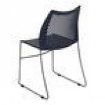 Flash Furniture Hercules Navy Ventilated Contoured Stacking Chair with Gray Sled Base Flash Furniture Hercules Navy Ventilated Contoured Stacking Chair with Gray Sled Base