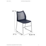 Flash Furniture Hercules Navy Ventilated Contoured Stacking Chair with Gray Sled Base Flash Furniture Hercules Navy Ventilated Contoured Stacking Chair with Gray Sled Base