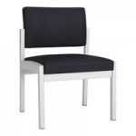 Lesro Lenox Steel Patriot Plus Black Vinyl 4-Seat Sofa with Center Arms Lesro Lenox Steel Patriot Plus Black Vinyl 4-Seat Sofa with Center Arms