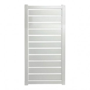 Mod-Fence Mod-Privacy 8' White Privacy Fence Panel