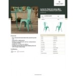 Lancaster Table & Seating Alloy Aquamarine Outdoor Cafe Chair