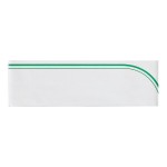 Choice Adjustable Green Stripe Disposable Overseas Cap - 100/Pack Choice Adjustable Green Stripe Disposable Overseas Cap - 100/Pack