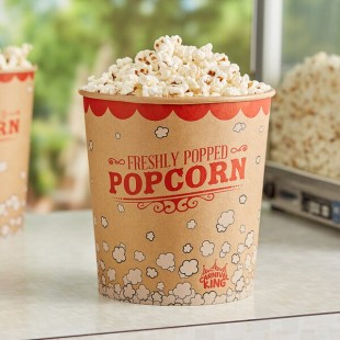 Carnival King Kraft 130 oz. Popcorn Bucket - 150/Case