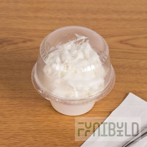 Solo SDL58 5-8 oz. Clear Plastic Sundae Lid - 1,000/Case