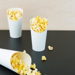 Choice Large 16 oz. White Paper Scoop Cup - 50/Pack