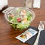 Polar Pak Clear Tamper-Resistant, Tamper-Evident 16 oz. Round Bowl with Lid - 210/Case Polar Pak Clear Tamper-Resistant, Tamper-Evident 16 oz. Round Bowl with Lid - 210/Case
