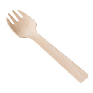 Eco-gecko Heavy Weight Disposable Wooden Taster Fork - 1,000/Case Eco-gecko Heavy Weight Disposable Wooden Taster Fork - 1,000/Case