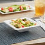 EcoChoice 12 oz. Compostable White Plant Fiber Square Bowl - 100/Pack